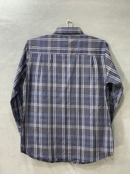Polo Blue Cotton Shirt For Men XL