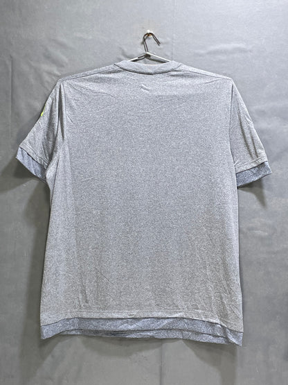 Adidas Real Madrid Fly Emirates Gray Sports For Men T Shirt X Large