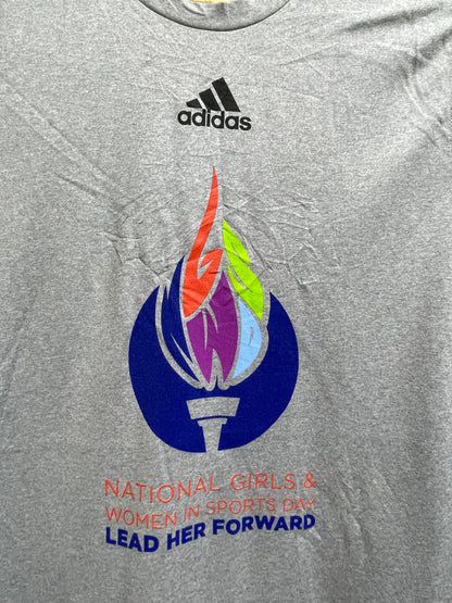 Adidas Gray  Sports For Men T Shirt S