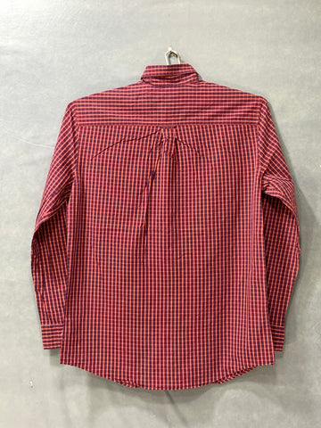 Chaps Red Cotton Shirt For Men