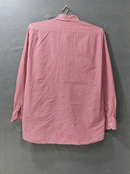 Tommy Hilfiger Red Cotton Shirt For Men XXL
