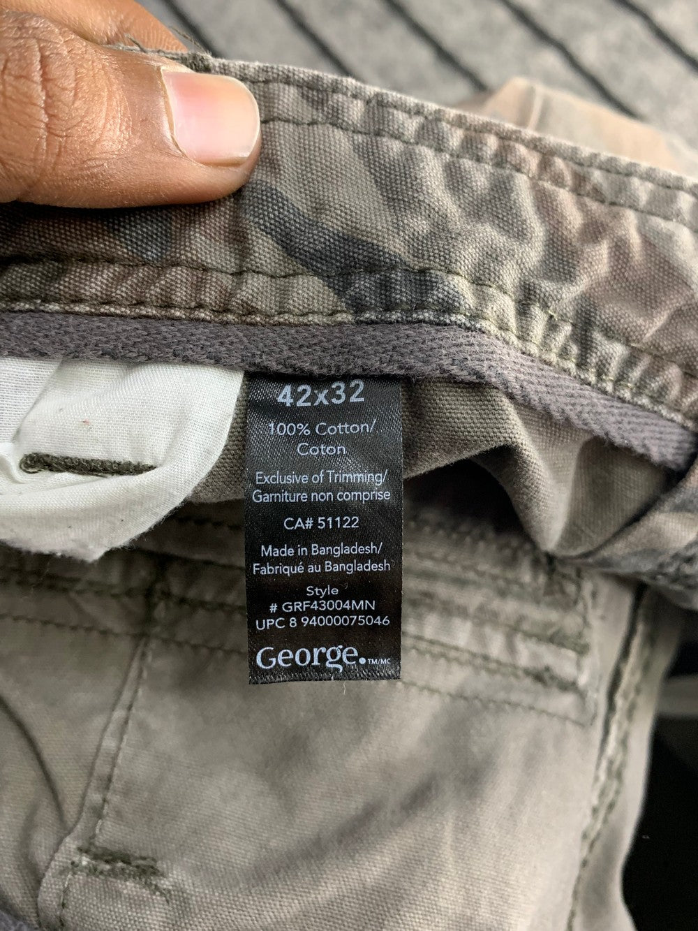 George Branded Original Cotton For Men Cargo Pant