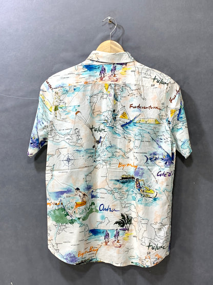 Gap White Cotton Shirt For Men