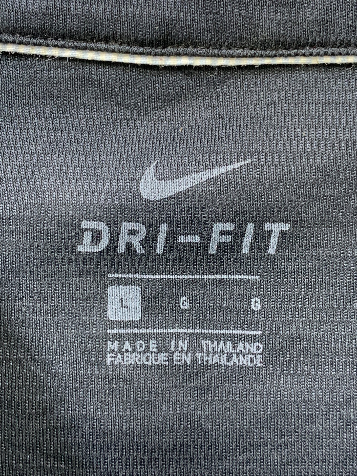 Nike Dri Fit Sports Black Polo Men T Shirt