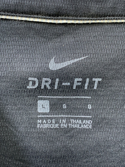 Nike Dri Fit Sports Black Polo Men T Shirt