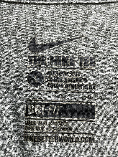 Nike The Tee Gray Sports For Men T Shirt Large