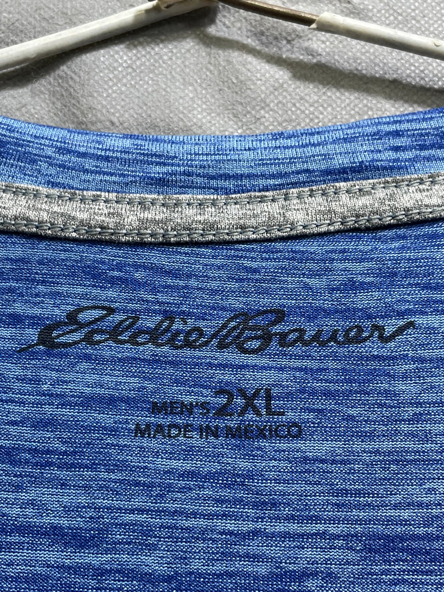 Eddie Bauer Blue Sports For Men T Shirt XX Large