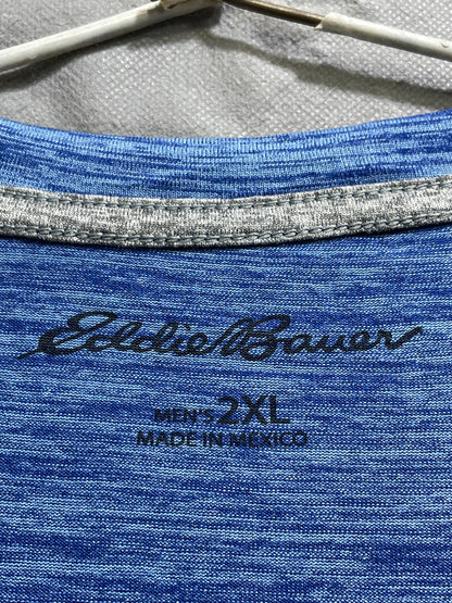 Eddie Bauer Blue Sports For Men T Shirt XX Large