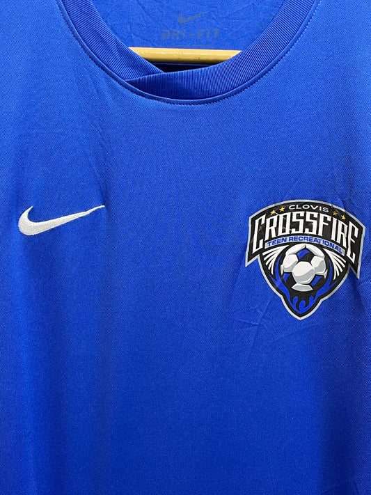 Nike Dri Fit  Blue  Sports For Men T Shirt Small