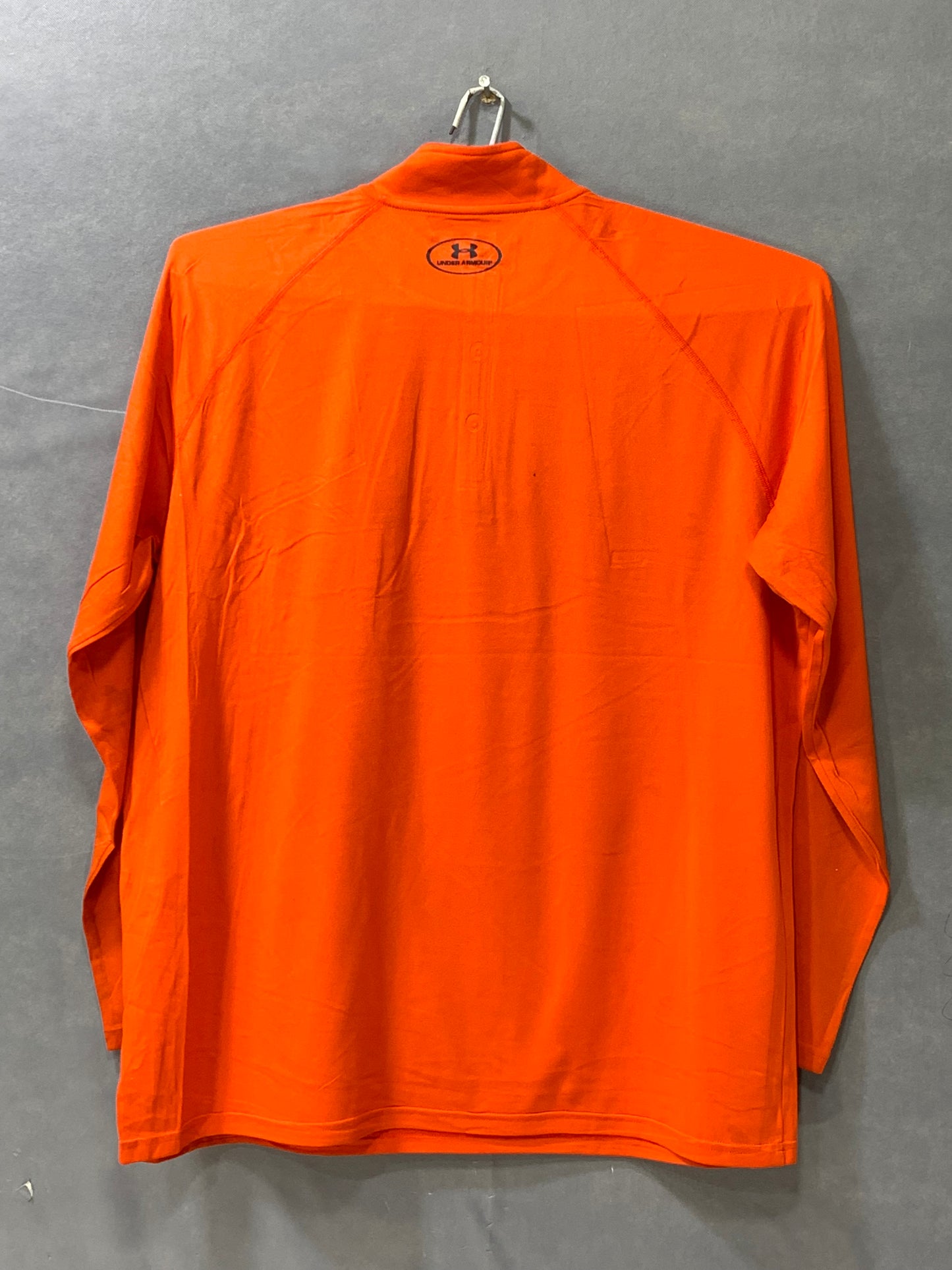 Under Armour Sports Orange Polo Men T Shirt
