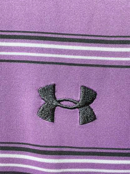 Under Armour Sports Purple Polo Men T Shirt