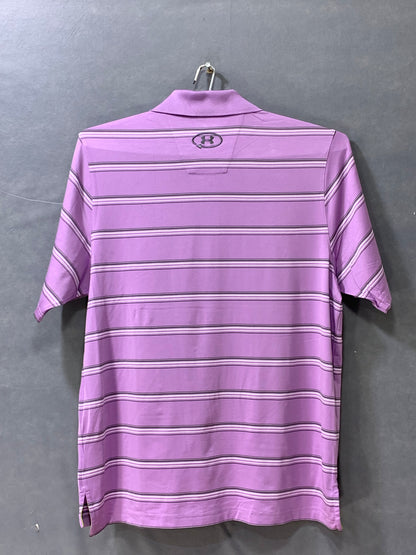 Under Armour Sports Purple Polo Men T Shirt