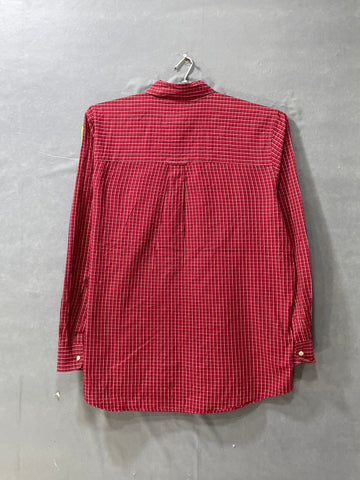 Chaps Red Cotton Shirt For Men L