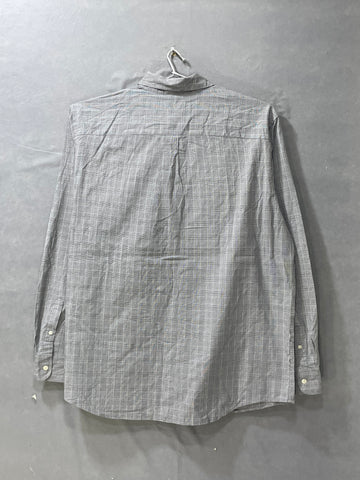 Chaps Gray Cotton Shirt For Men XL