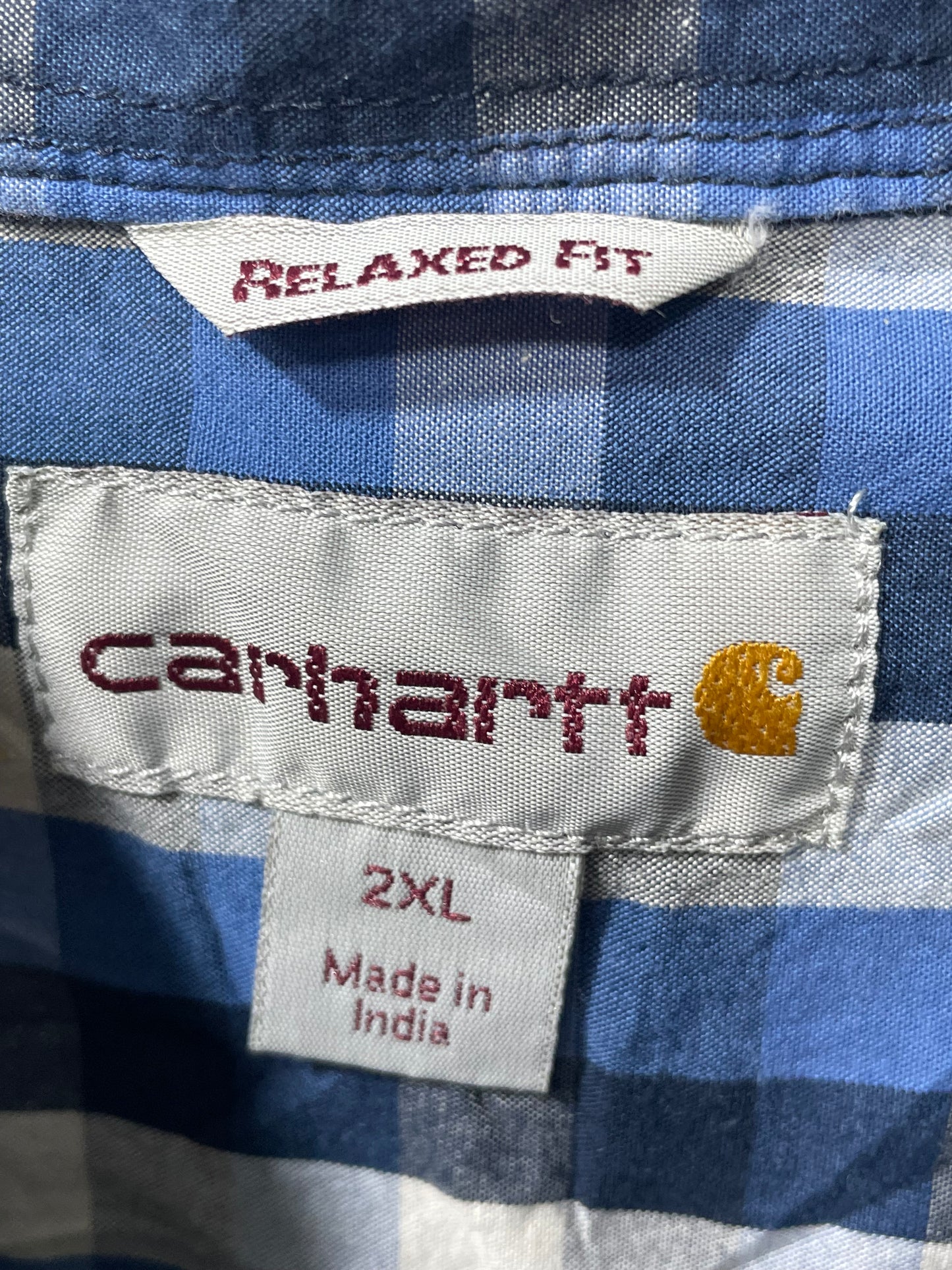 Carhartt Blue Cotton Shirt For Men XL