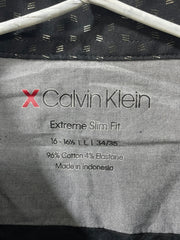 Calvin Klein Black Cotton Shirt For Men M