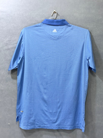 Adidas Sports Blue Polo Men T Shirt