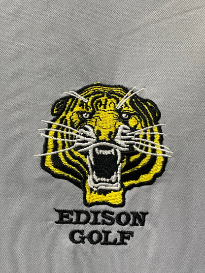 Nike Dri Fit Sports Gray Polo Men T Shirt