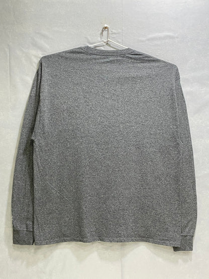 Champion Gray Cotton T Shirt For Men X Large
