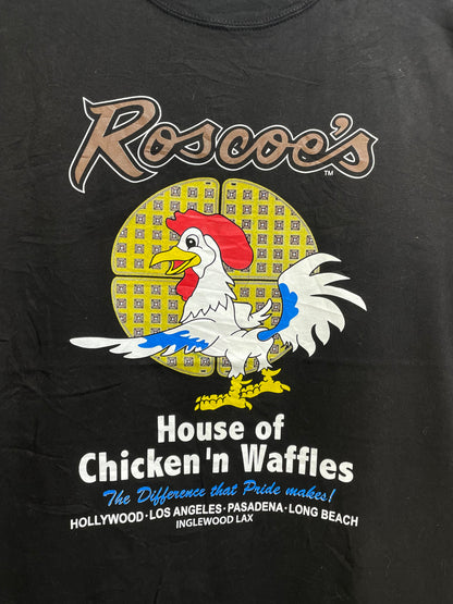 Roscoe's Black Cotton T Shirt For Men X Large