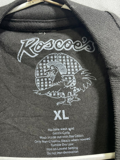 Roscoe's Black Cotton T Shirt For Men X Large