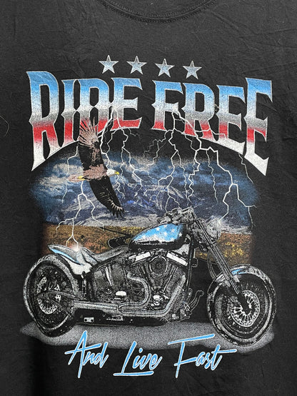 Celebrate Patriotic Black Cotton T Shirt For Men Medium