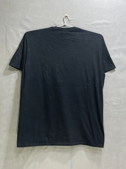 Port & Company Black Cotton T Shirt For Men Large
