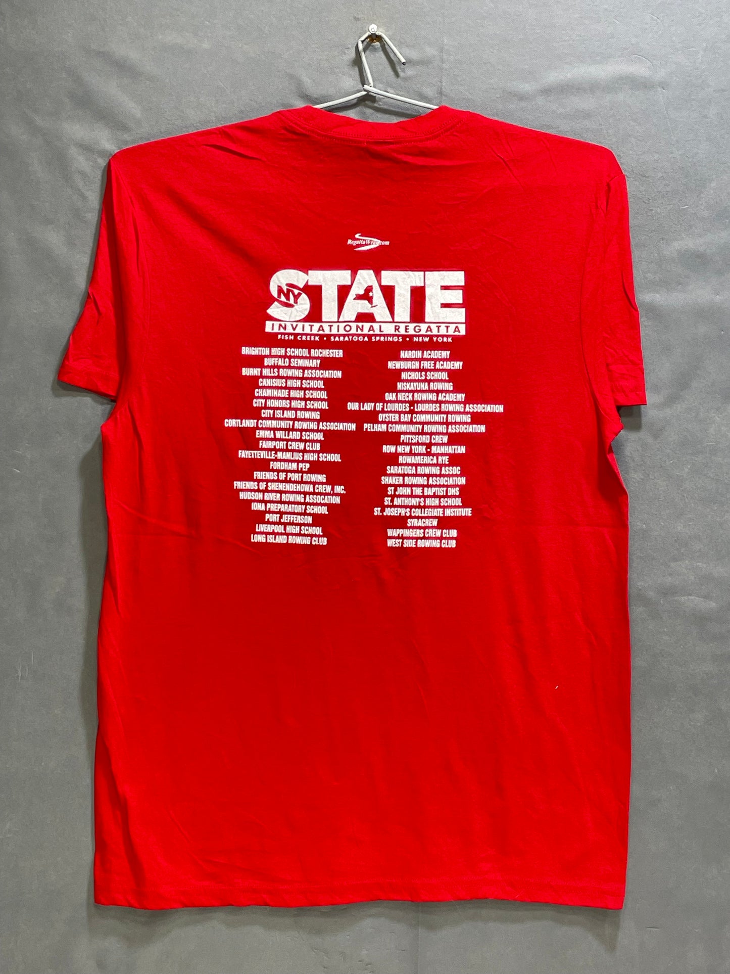 District Red Cotton T Shirt For Men Large