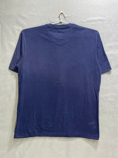 Izod Blue Cotton T Shirt For Men Medium