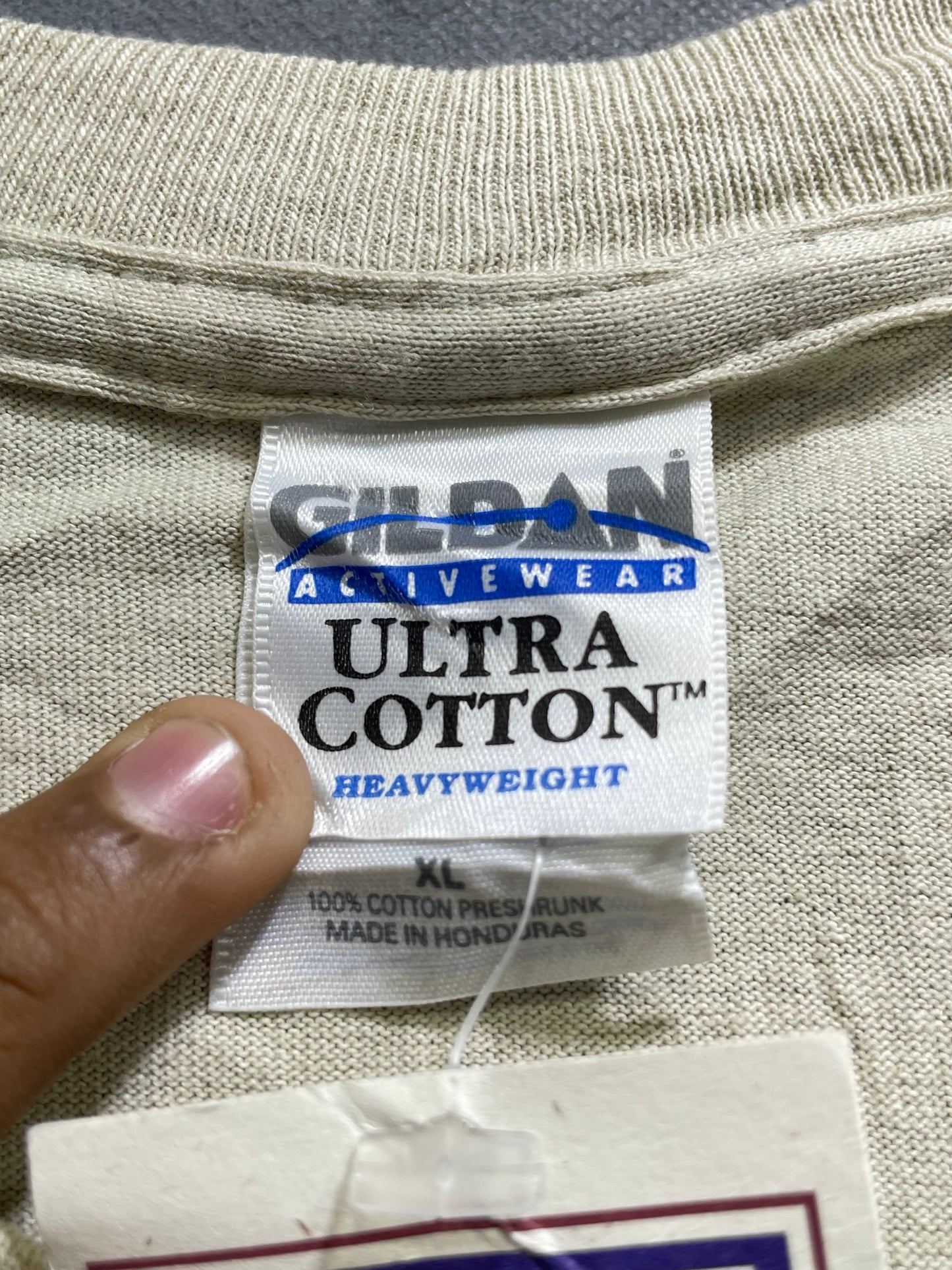 Gildan Ultra Cotton Cream Cotton T Shirt For Men X Large