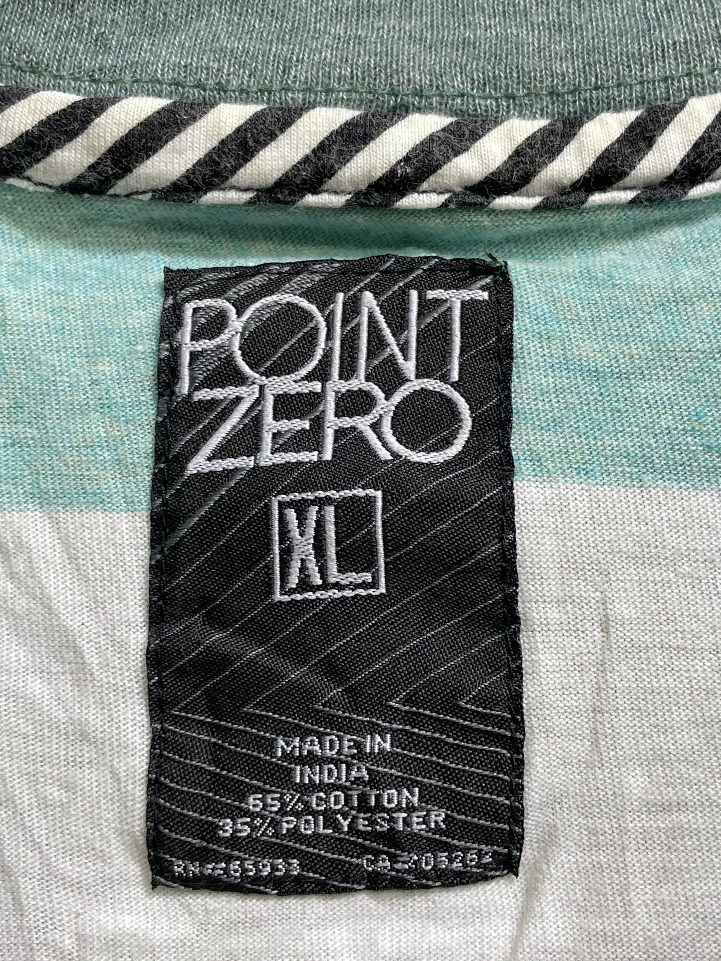 Point Zero Green Cotton T Shirt For Men Medium