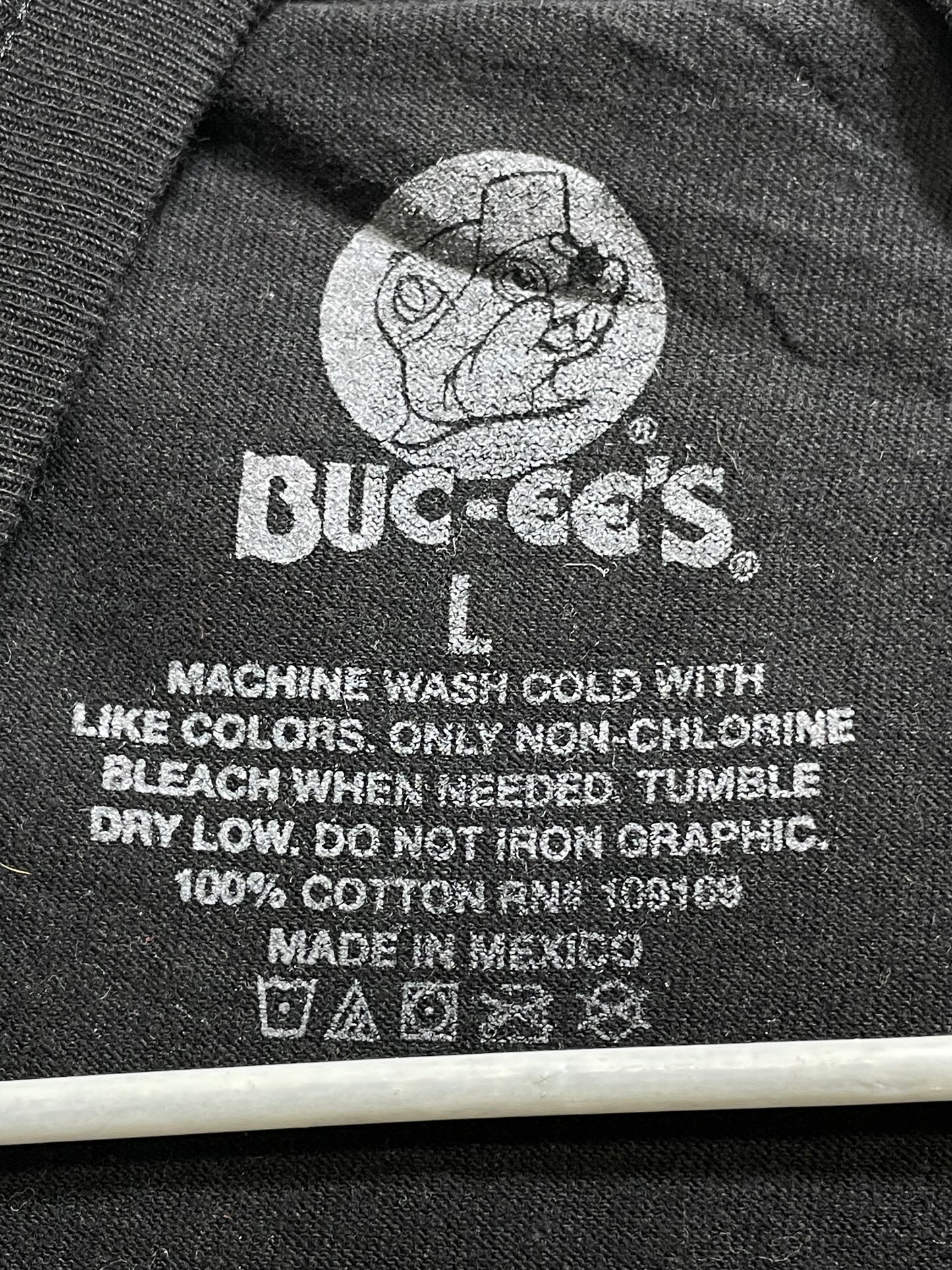 Buc-Ee's Mexico Black Cotton T Shirt For Men Large