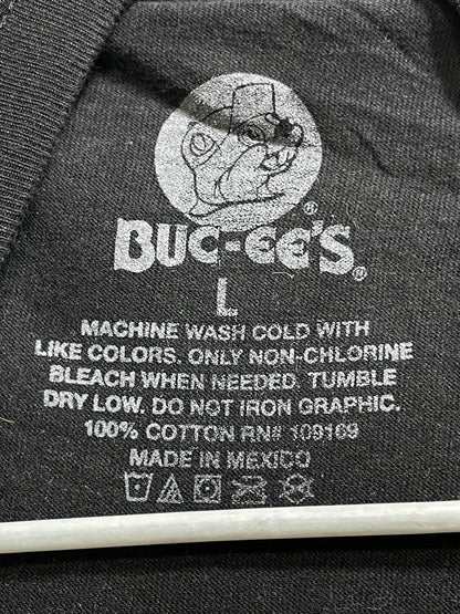 Buc-Ee's Mexico Black Cotton T Shirt For Men Large