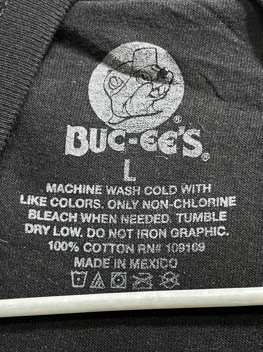 Buc-Ee's Mexico Black Cotton T Shirt For Men Large