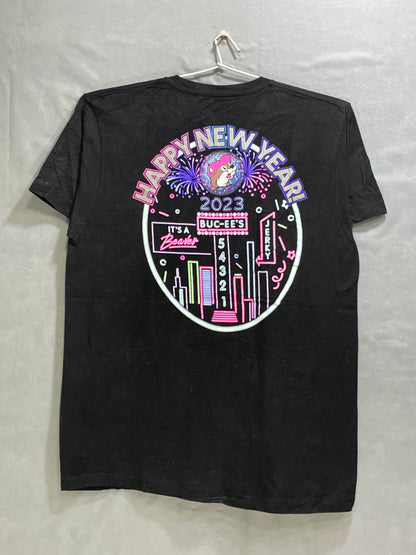 Buc-Ee's Mexico Black Cotton T Shirt For Men Large