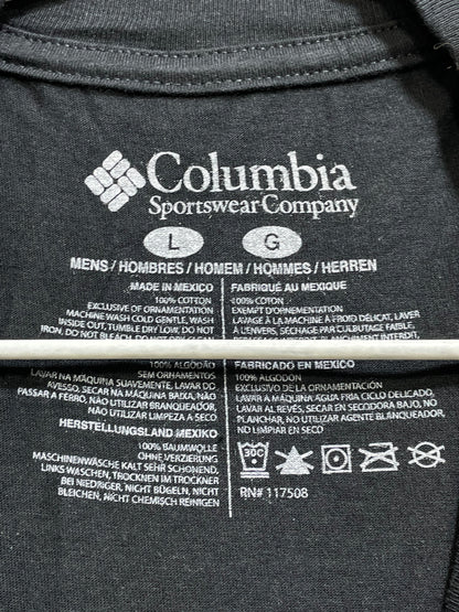Columbia Black  Cotton T Shirt For Men Large