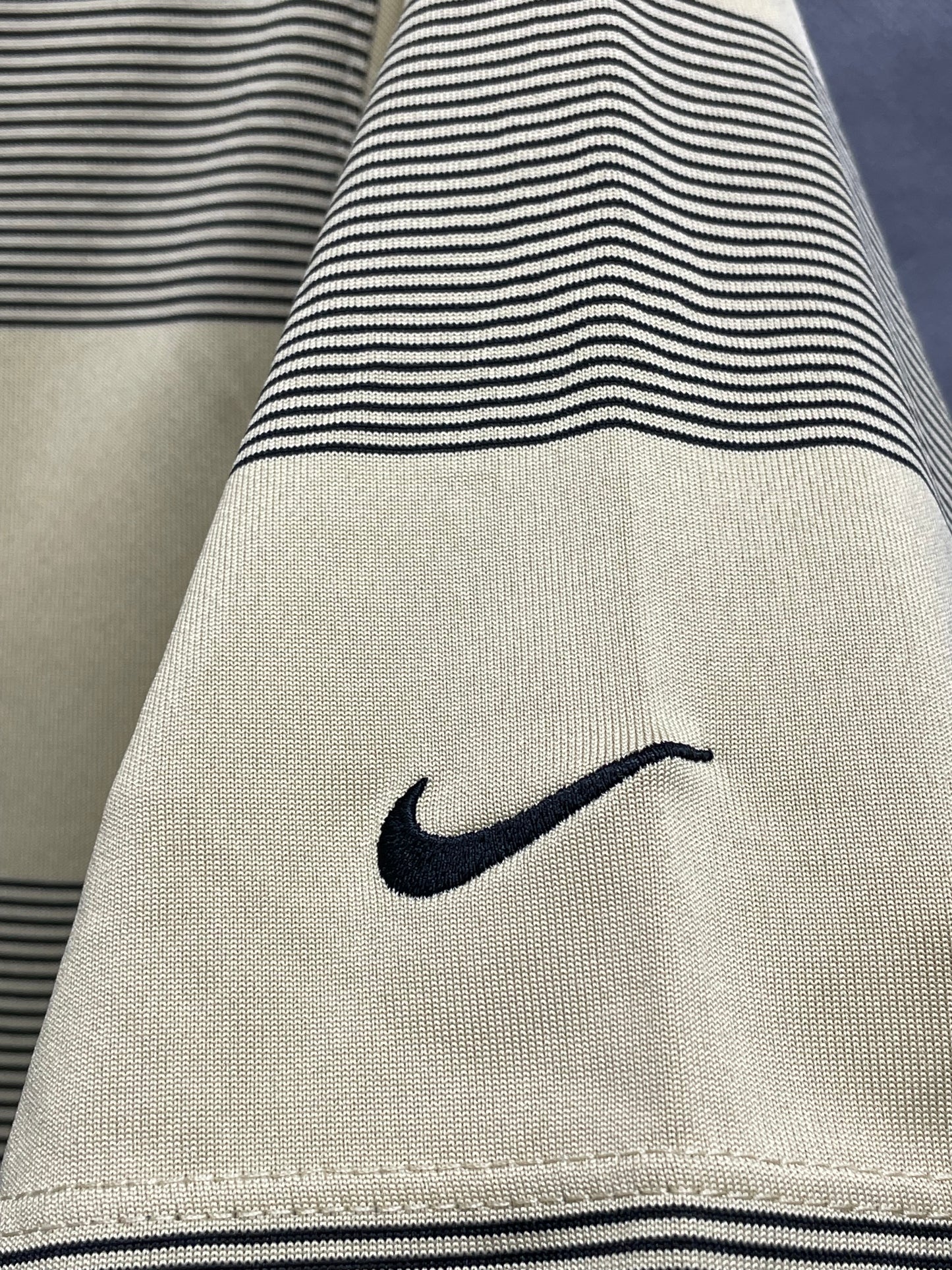 Nike Yellow Polyester Sport Polo T Shirt For Men L