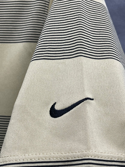 Nike Yellow Polyester Sport Polo T Shirt For Men L