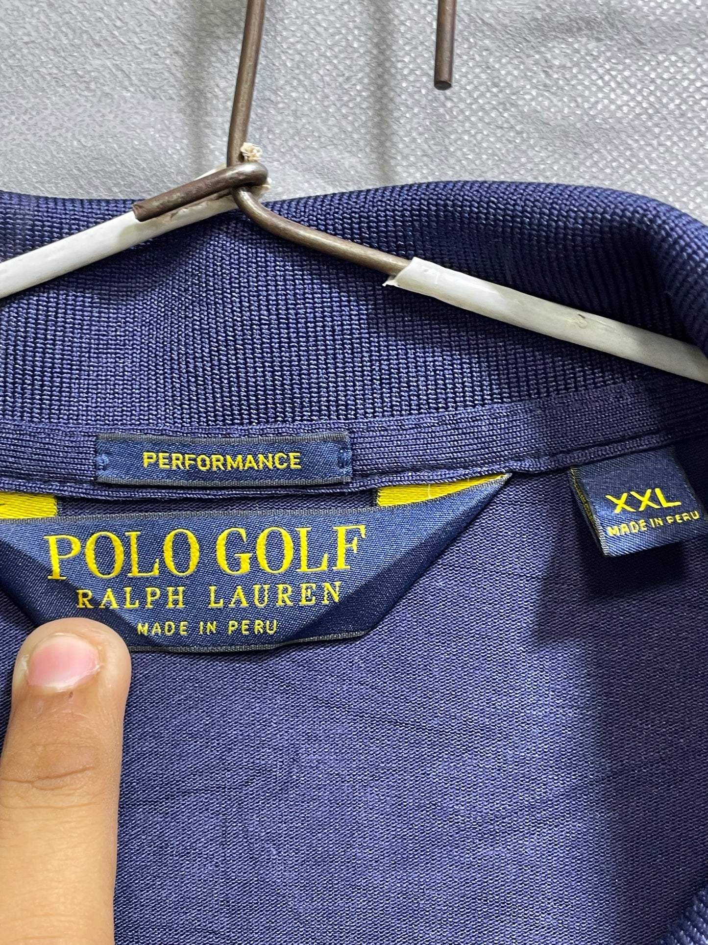 Polo Blue Polyester Sport Polo T Shirt For Men XX Large