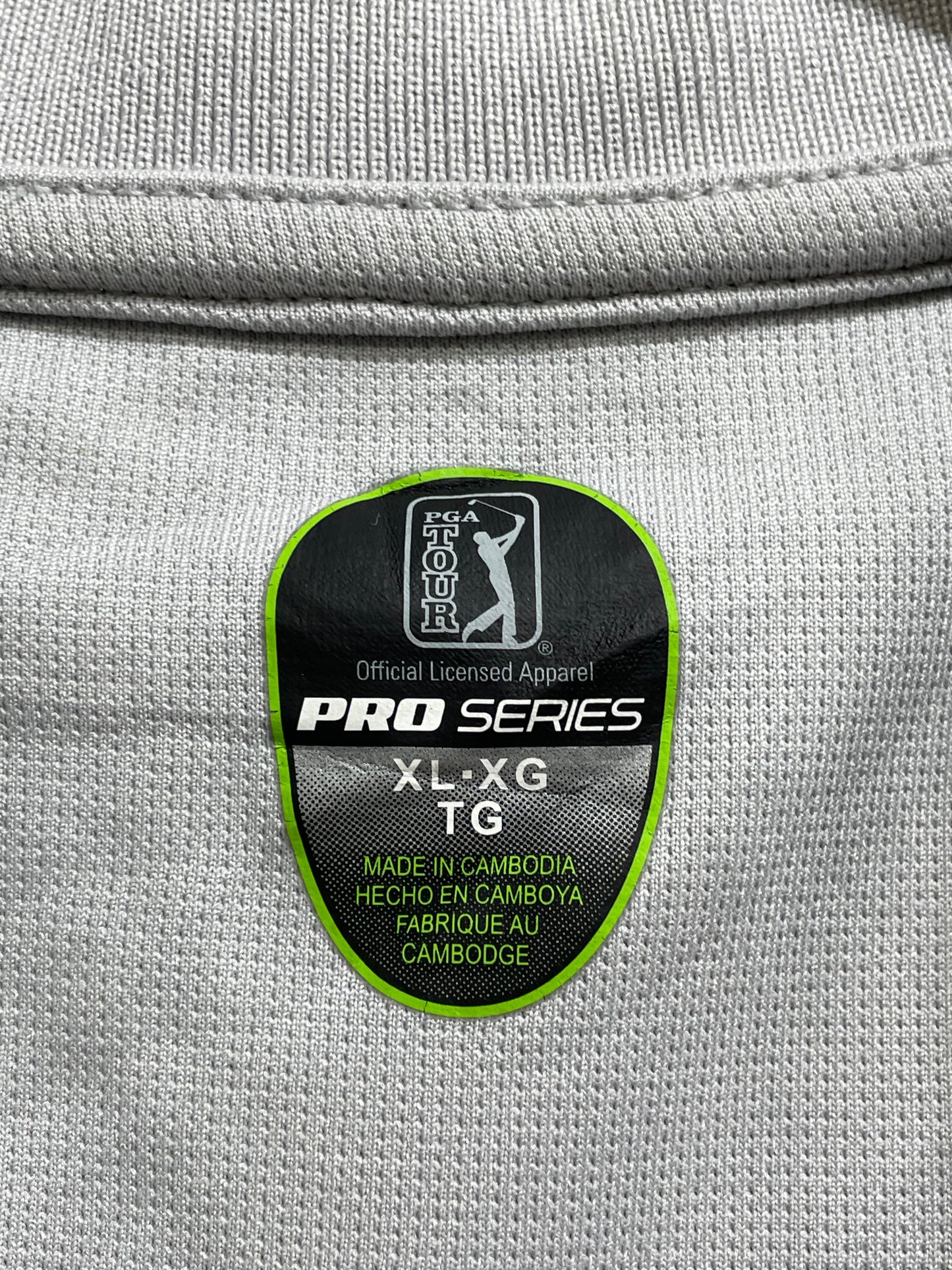 Pro Series Gray Polyester Sport Polo T Shirt For Men X Large