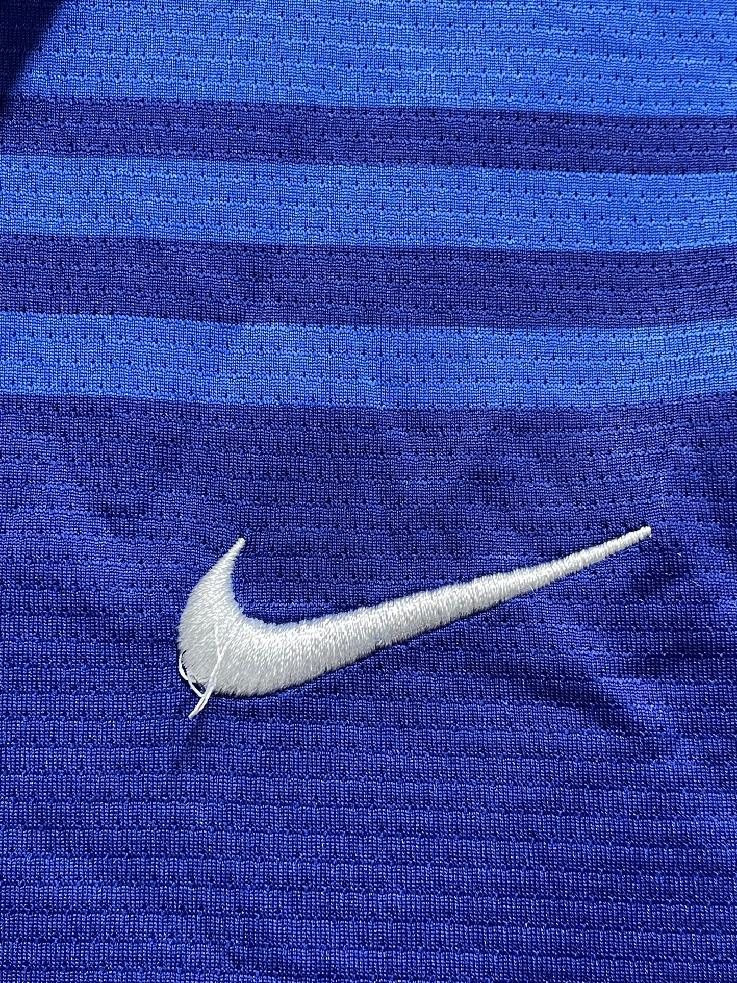 Nike Blue Polyester Sport Polo T Shirt For Men M