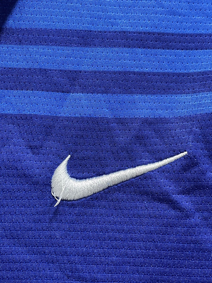 Nike Blue Polyester Sport Polo T Shirt For Men M