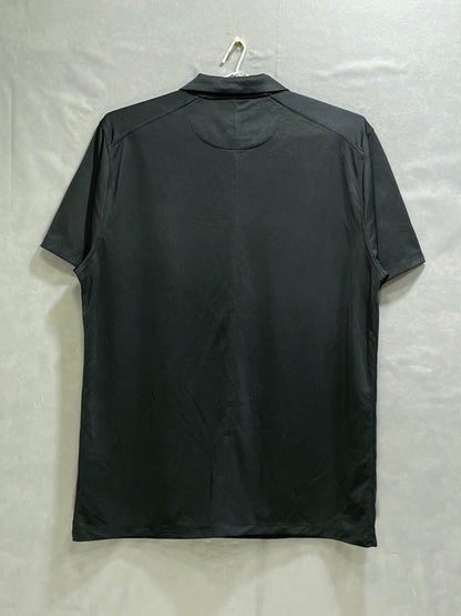 Nike Black Polyester Sport Polo T Shirt For Men L