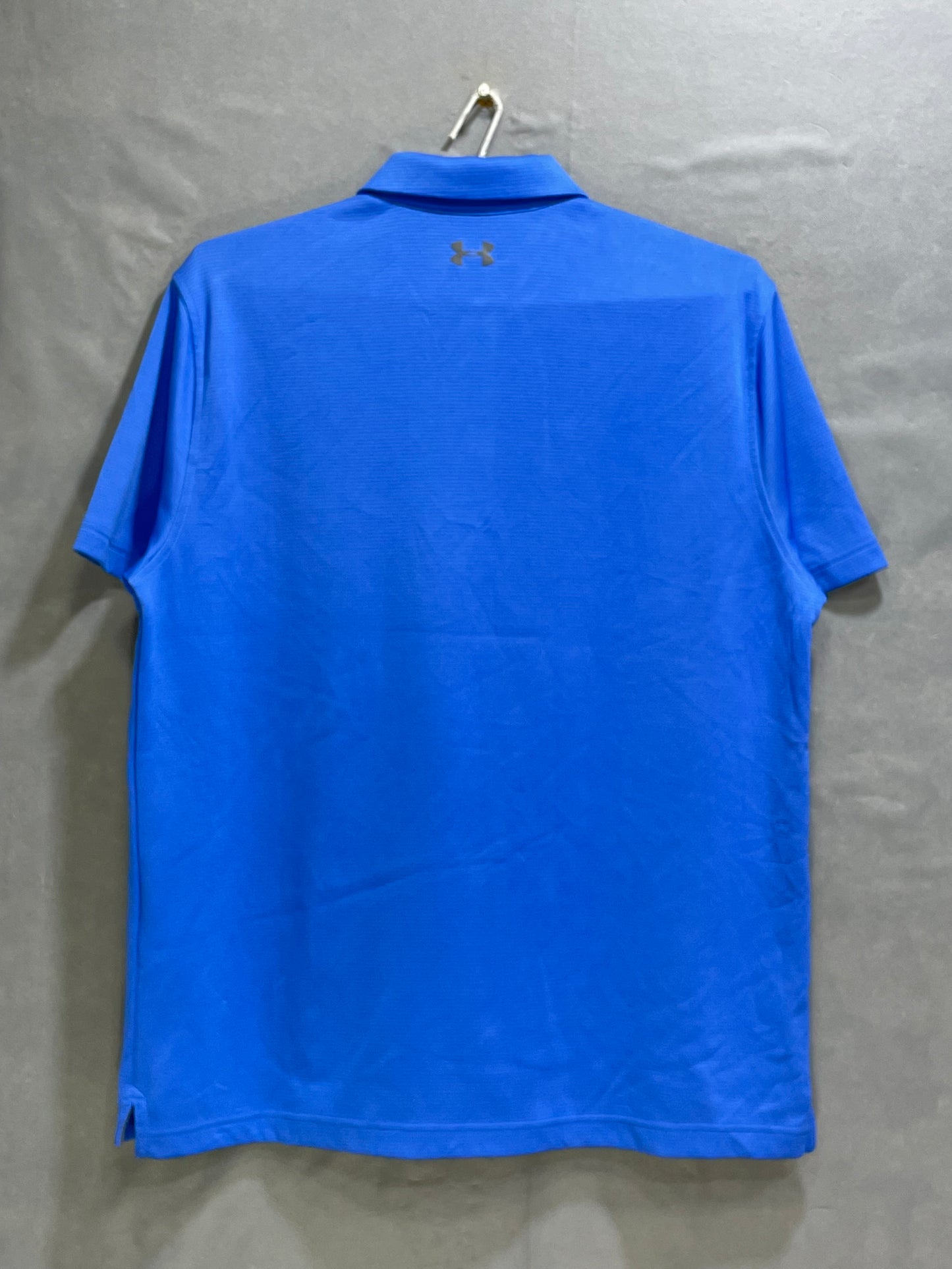 Under Armour Blue Polyester Sport Polo T Shirt For Men L