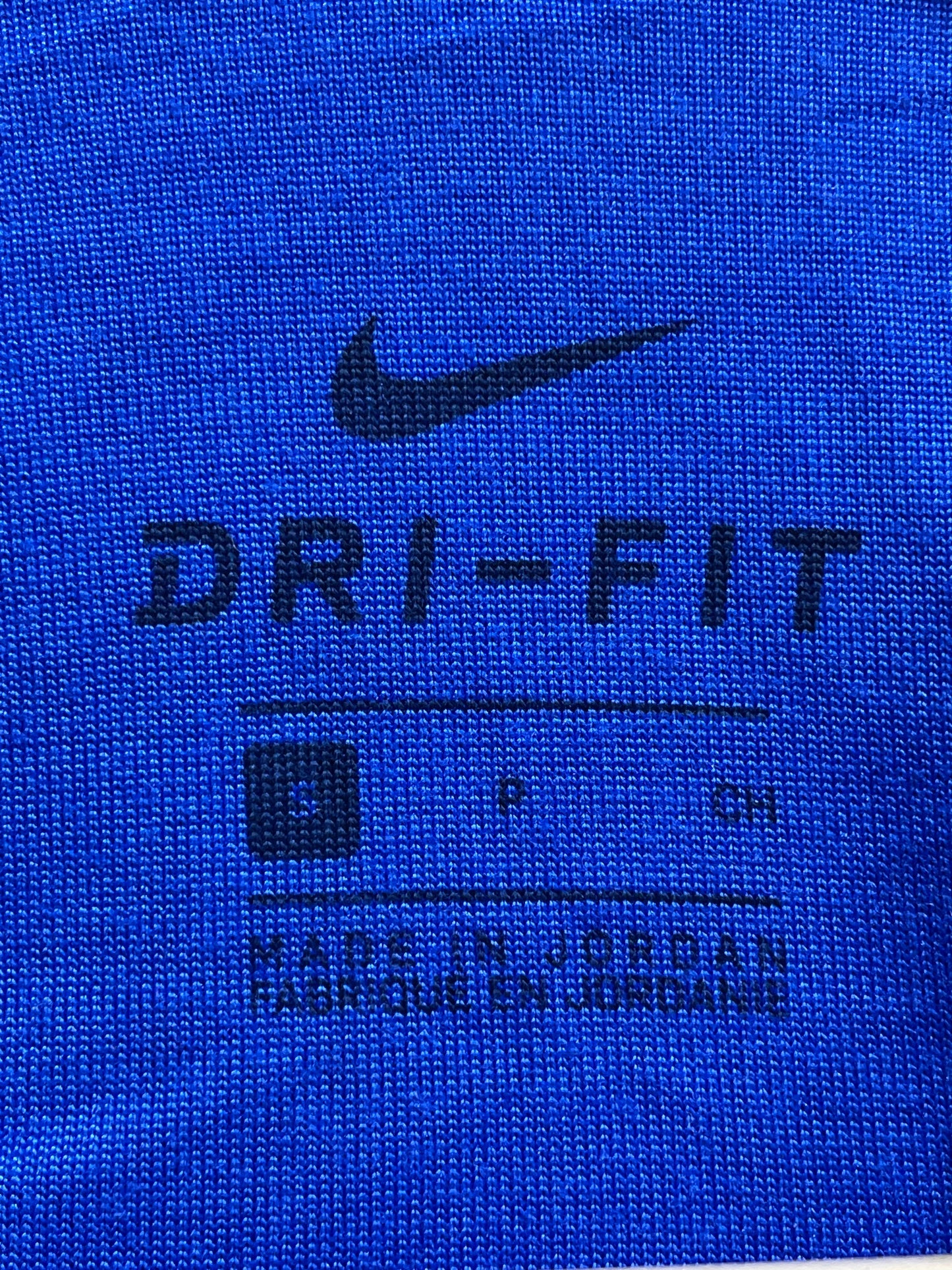 Nike Blue Polyester Sport Polo T Shirt For Men Small