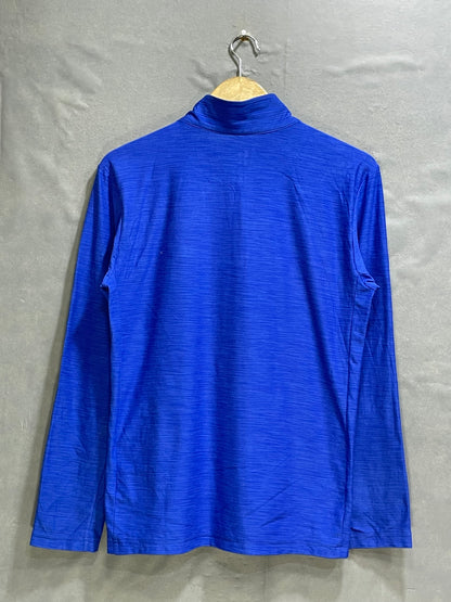 Nike Blue Polyester Sport Polo T Shirt For Men Small