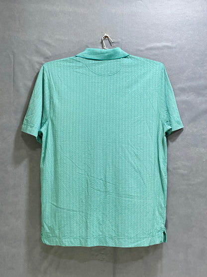 Cutter & Buck Green Polyester Sport Polo T Shirt For Men L