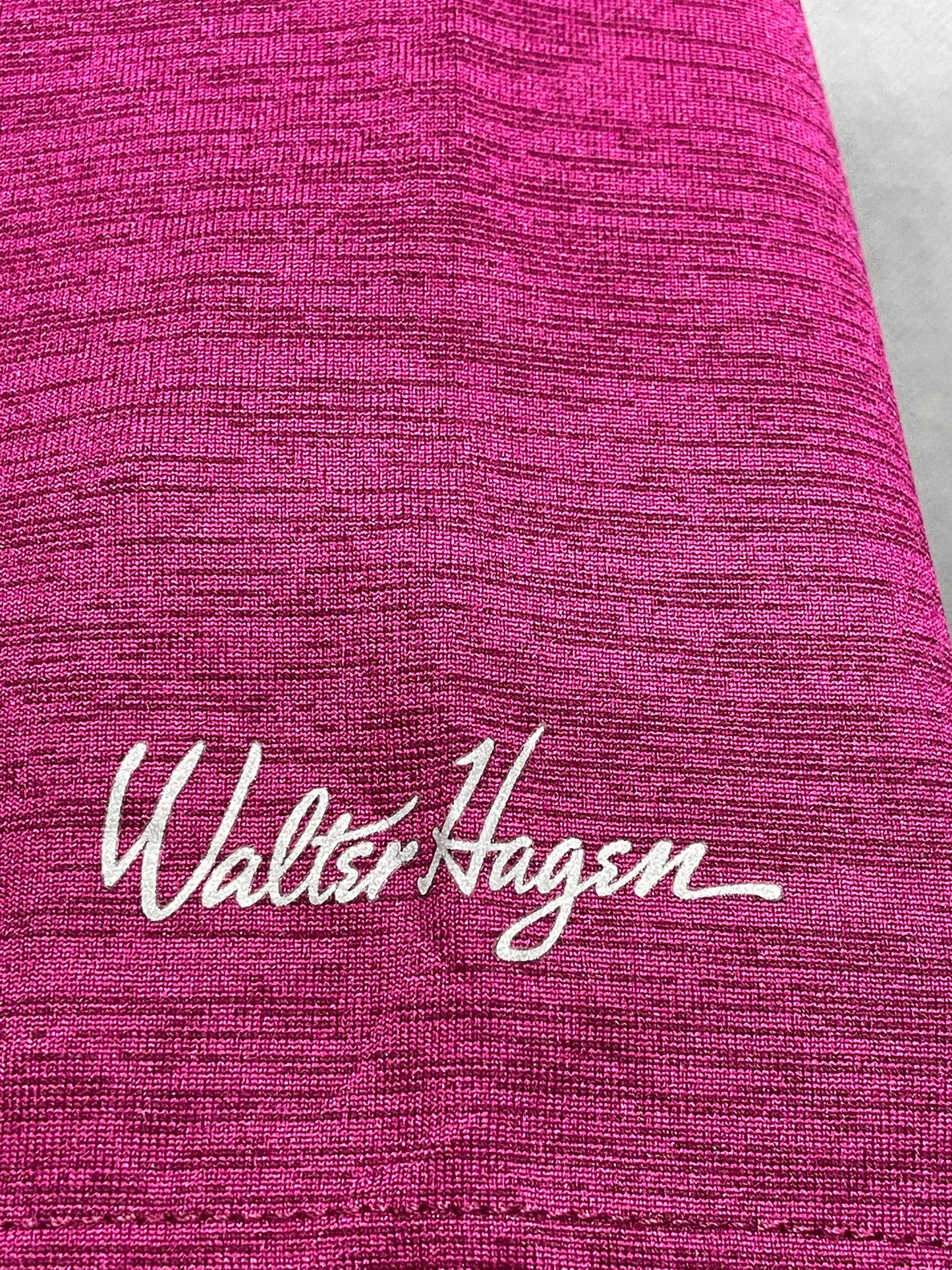 Walter Hagen Maroon Polyester Sport Polo T Shirt For Men L