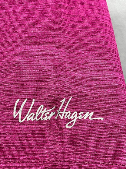Walter Hagen Maroon Polyester Sport Polo T Shirt For Men L