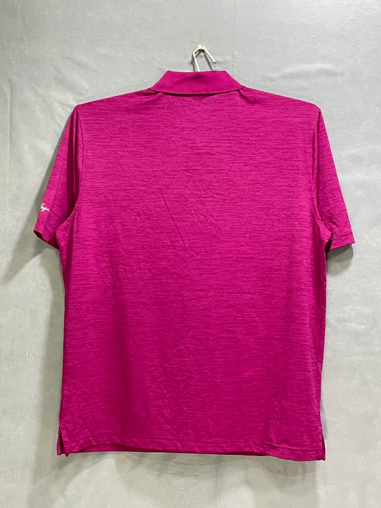 Walter Hagen Maroon Polyester Sport Polo T Shirt For Men L